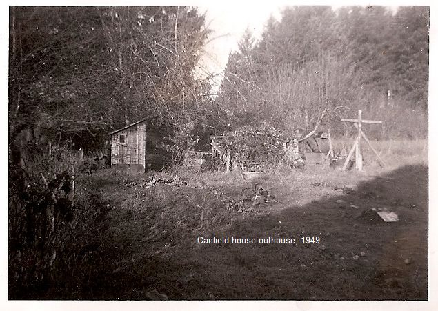1949 Canfield House outhouse.