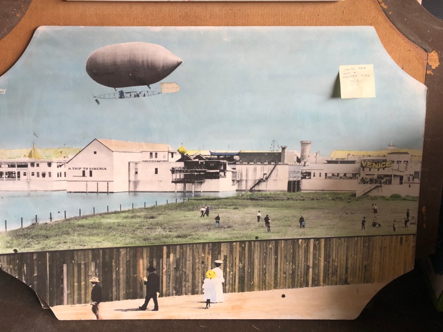 Lambs Thriftway colorized photos 2020 - Airship, Lewis and Clark Centennial