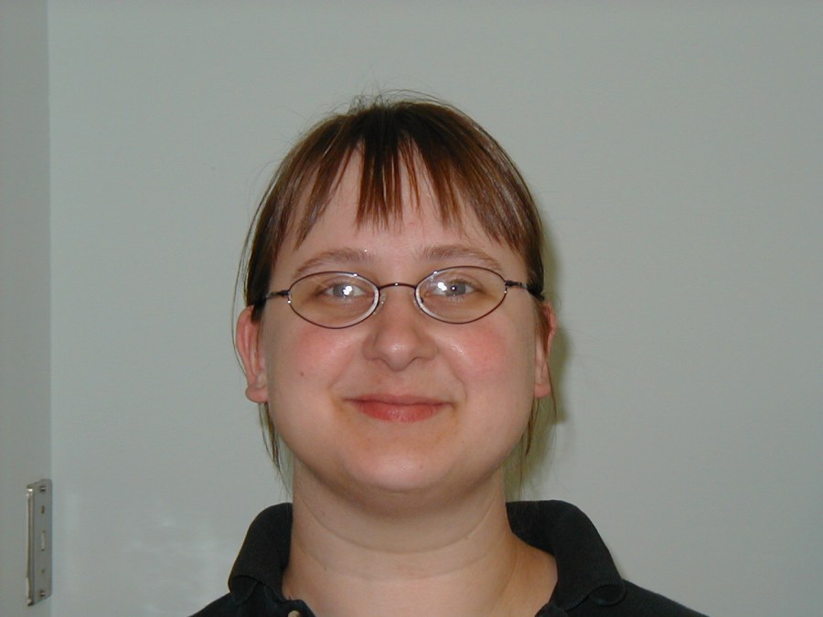 Amanda Goshey, library staff, 2004