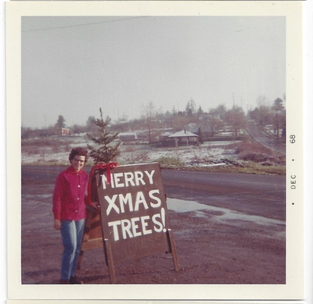 Whitney's Cannery - Flocked Christmas trees - Leona Whitney 1968