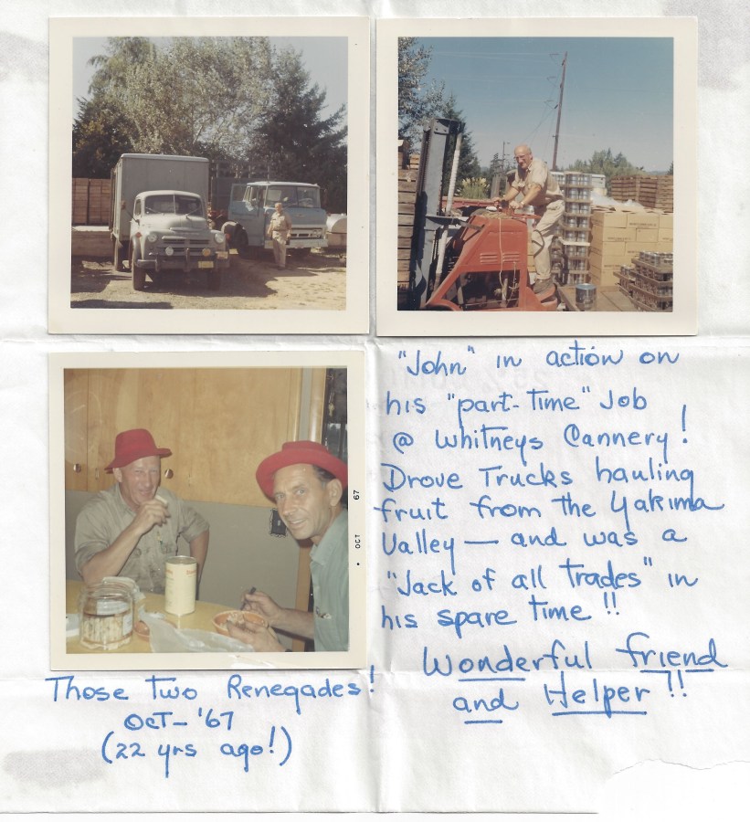 Whitney's Cannery - Mark Whitney (right) and John 1967