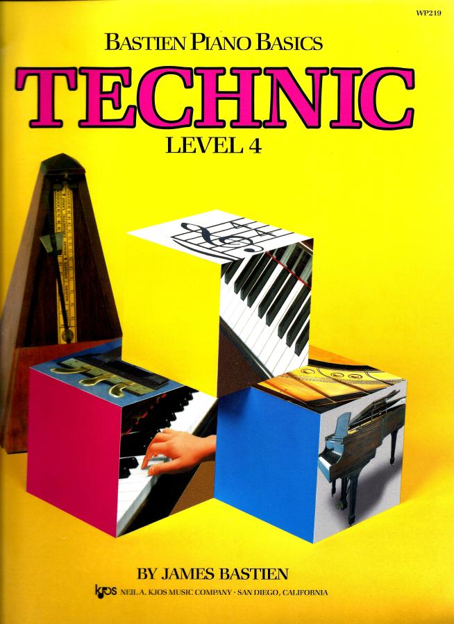 James Bastien piano book, back