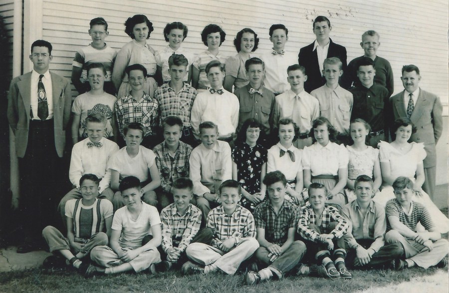 Garden Home School 7th and 8th grades together, Principal Thurman, teacher Mr. Gustafson