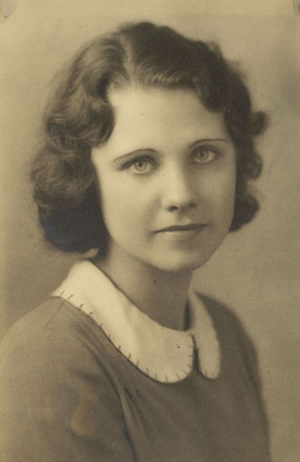 1932 Mary Helen Himes, Lincoln High School graduation.