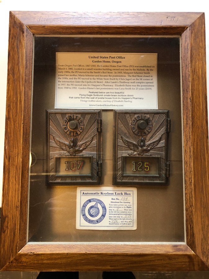 Garden Home Post Office - lock box doors 1