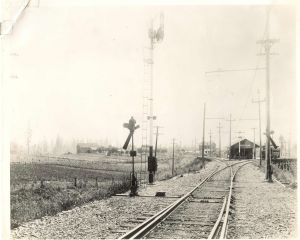 Early 1900's Garden Home Train Depot (view from the east).