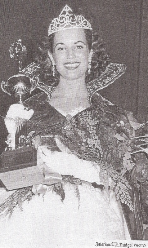 Dorothy Johnson winning Miss Oregon 1955
