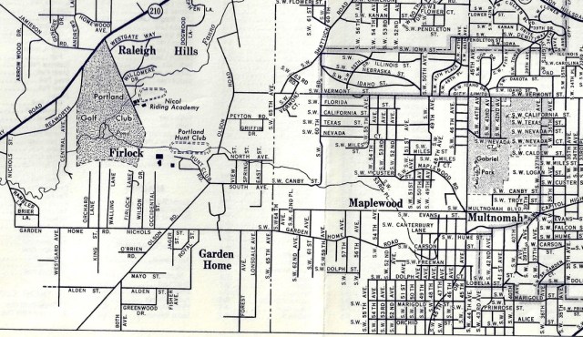 Richfield Gas Station map, circa 1940's