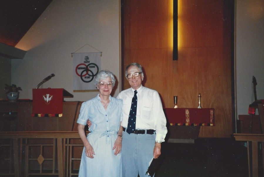 circa 1980's United Methodist Church Rev. Orville Nilsen and wife Jean