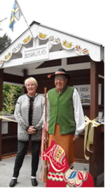 Gun Marie Rosqvist and Ross Fogelquist are at the 2010 dedication celebration