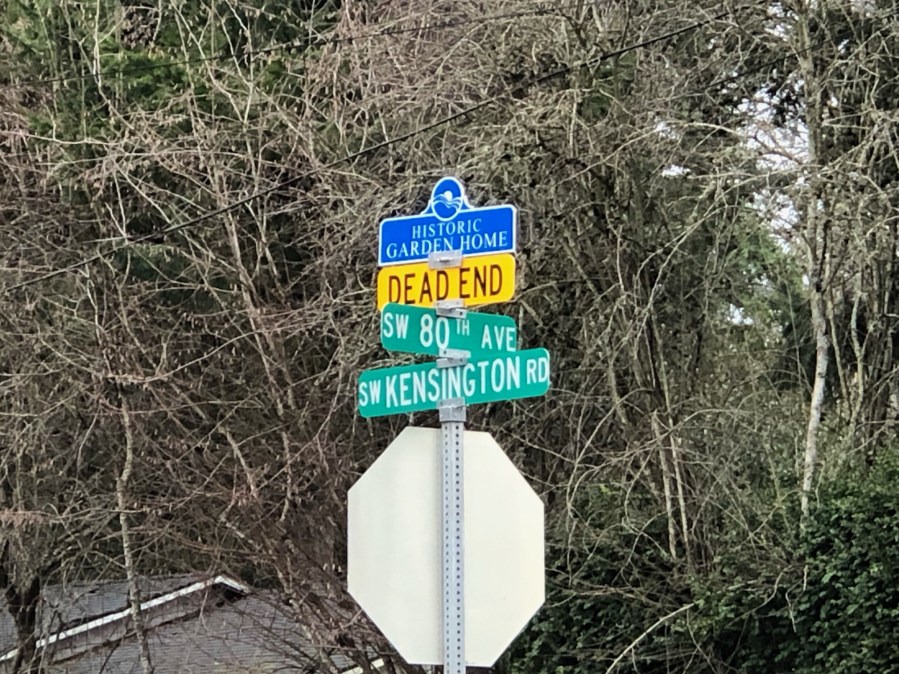 SW Kensington Rd and SW 80th Ave