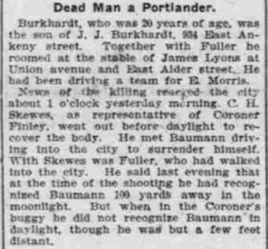 Dead Man a Portlander