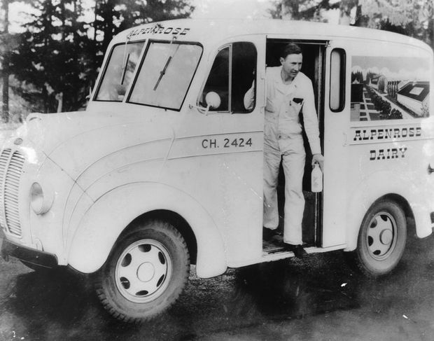 Alpenrose Dairy delivery truck