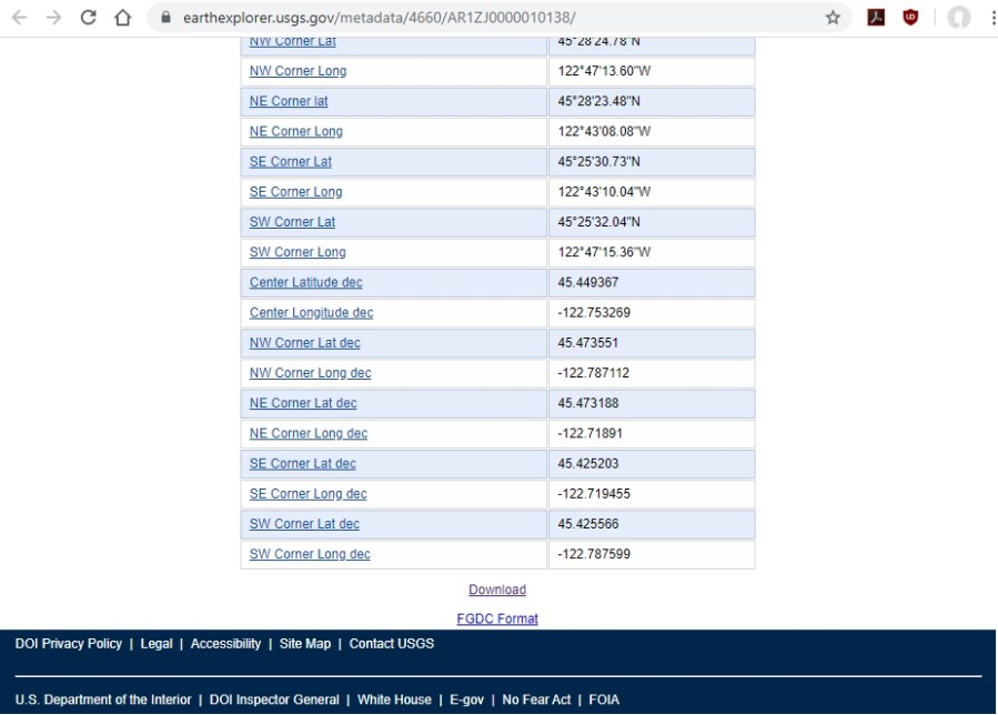 8 - click Open in New Screen, then scroll down to bottom, click Download - USGS EarthExplorer.usgs.gov