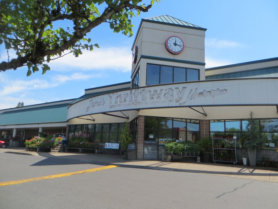 Removal of old Lamb's Thriftway signage