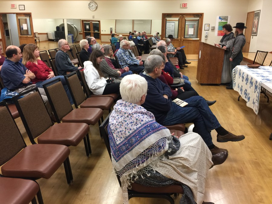 2019-01-08 history reenactment - Beaverton Historical Society