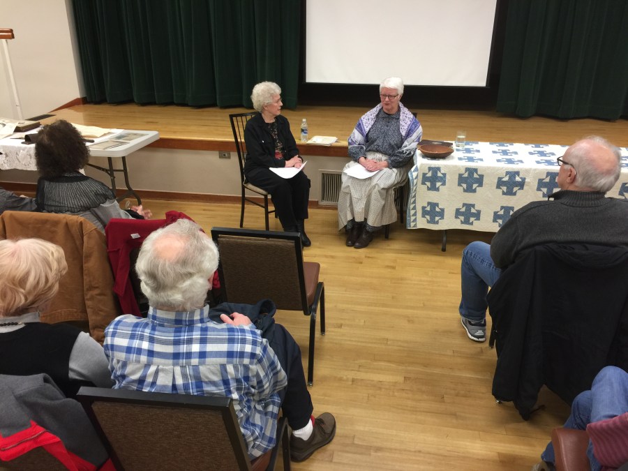 2019-01-08 history reenactment - Elaine and Patsy reenactment