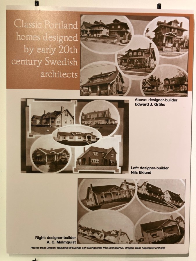 Nordia house event 6-2019 - From Sweden to Oregon exhibit - architects