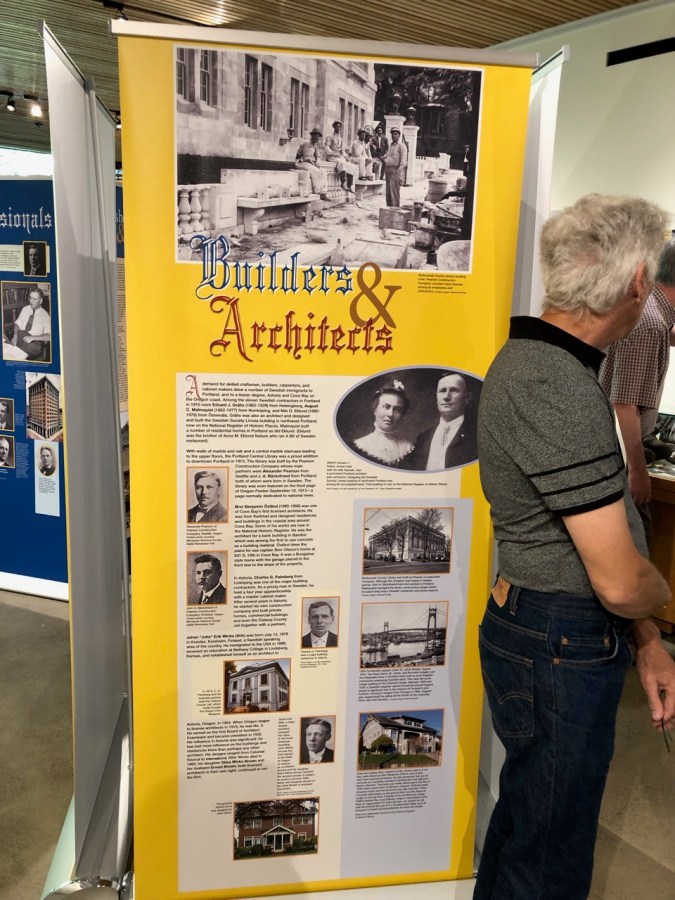 Nordia house event 6-2019 - From Sweden to Oregon exhibit - Builders and Architects