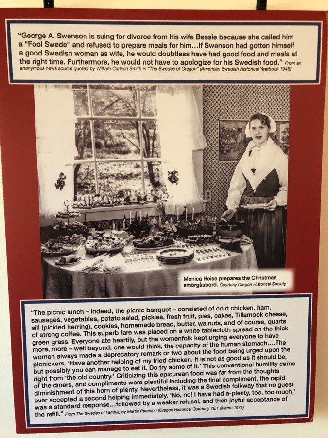 Nordia house event 6-2019 - From Sweden to Oregon exhibit - cuisine