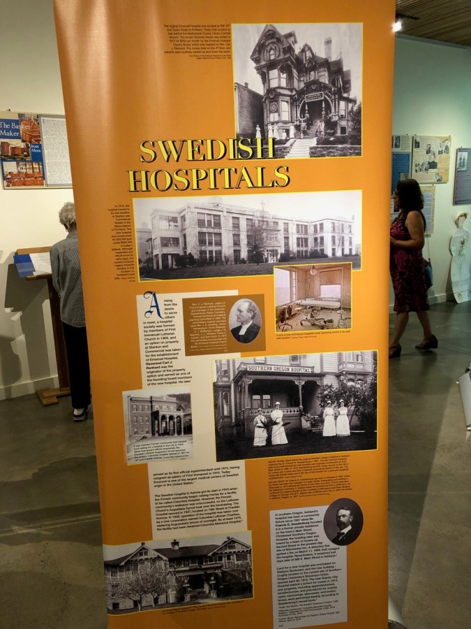 Nordia house event 6-2019 - From Sweden to Oregon exhibit - Swedish hospitals