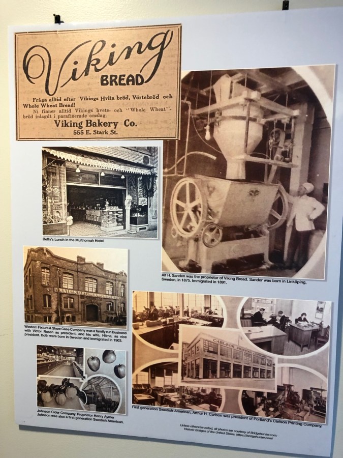 Nordia house event 6-2019 - From Sweden to Oregon exhibit - Viking Bread