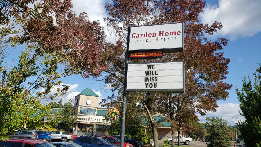 2019 Bell Ringing - Sign at Garden Home Road
