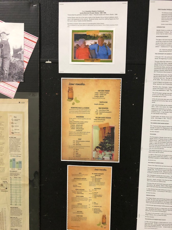 2020-04 GHRC hallway bulletin board display - home remedies