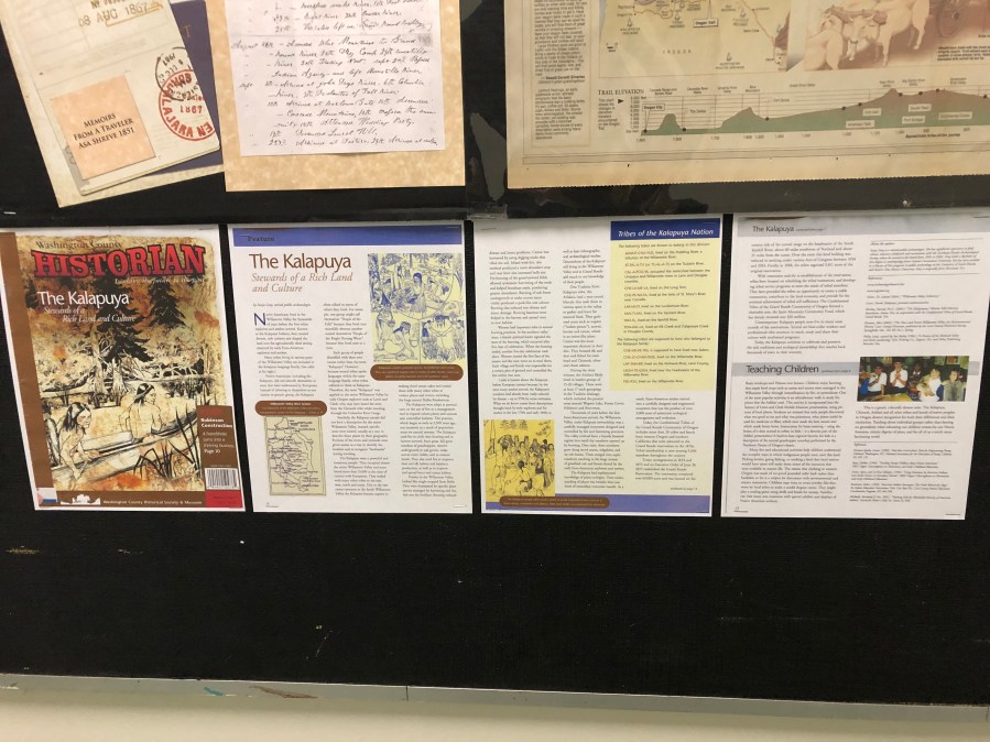 2020-04 GHRC hallway bulletin board display - native peoples