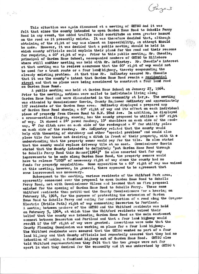 Garden Home Citizens’ Action for Safety Path report pg 3