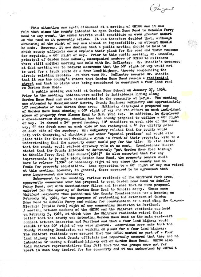 Garden Home Citizens’ Action for Safety Path report pg 3