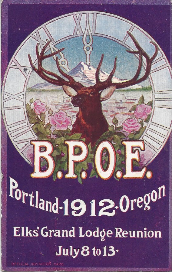 1912 postcard BPOE invite - front