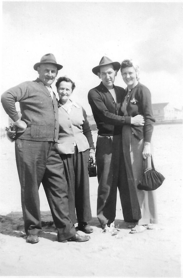 1937 Blosick family - Mr. and Mrs. Blosick, Julia and her husband