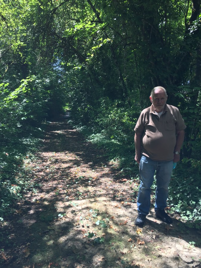 Harold Gjerman, Middlebrooks railroad bed