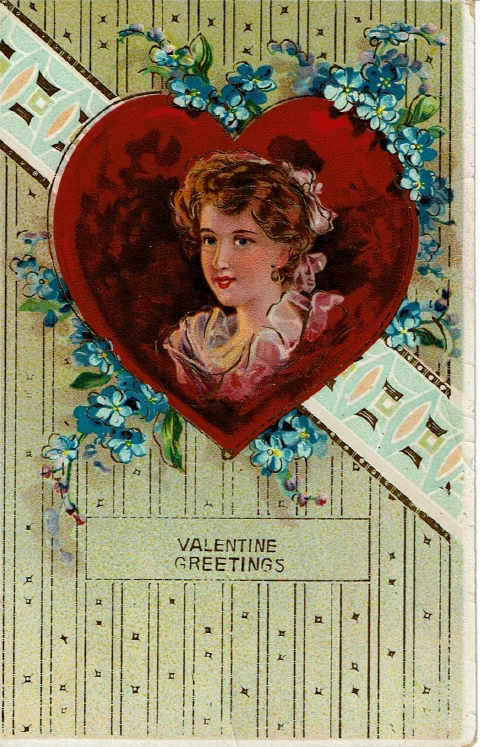 1915 Valentine's Day postcard to Vivian Tigard - front