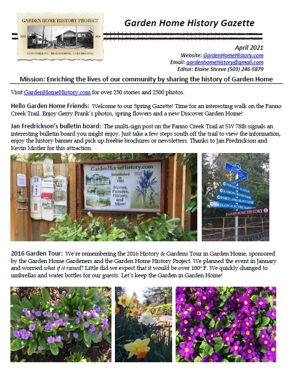 GHHP Gazette - April 2021 - page1