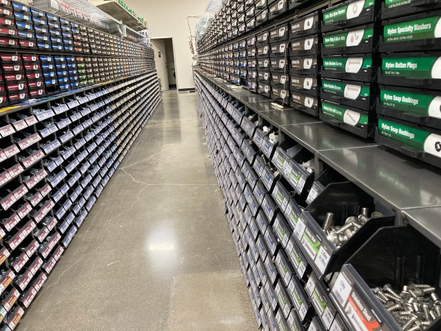 Fastener aisle - Ace Hardware opening 2022