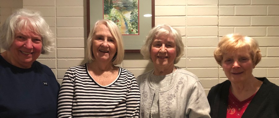 Sharon Vedder, Esta Mapes, Elaine Shreve, Marie Pacella March 2022 crop