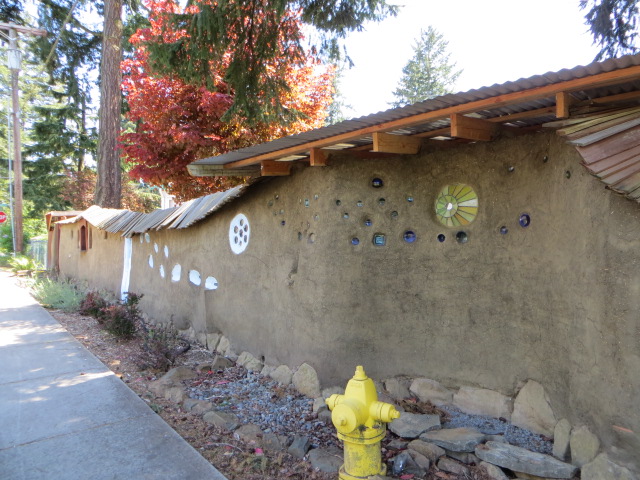 Cob wall - long wall before