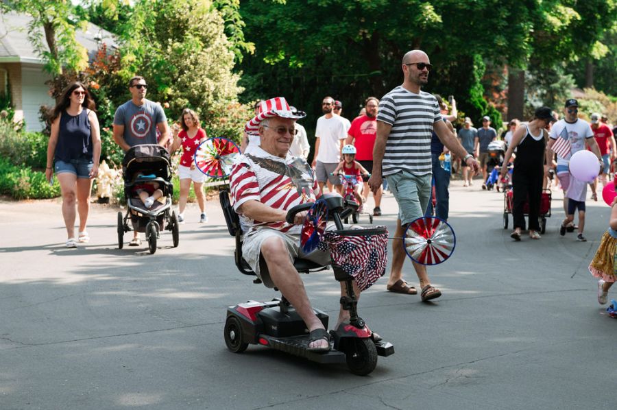 July 4, 2023 Garden Home parade - festive decorations