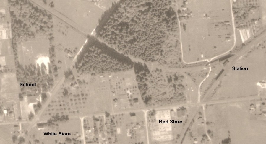 1936 tight crop on Garden Home junction - annotated