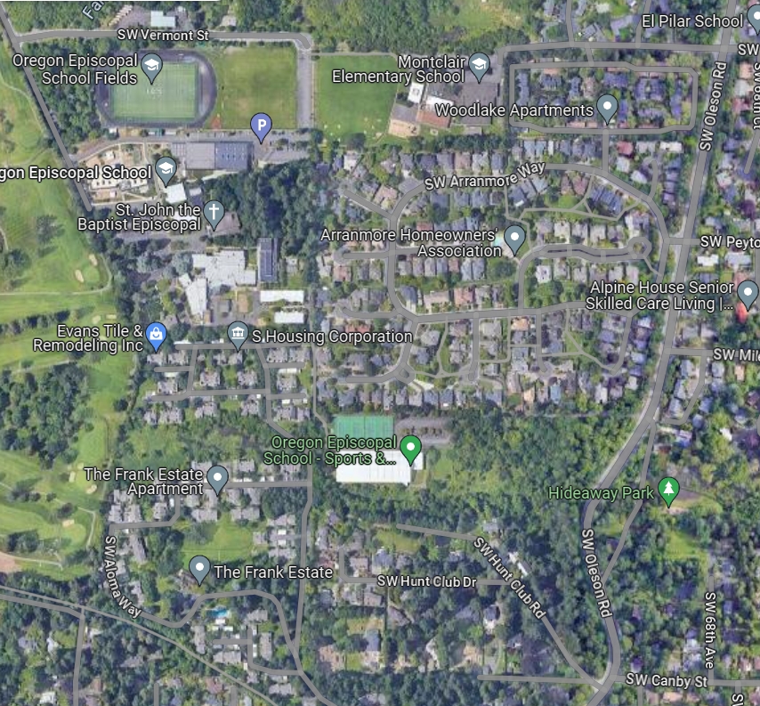 Google maps screenshot