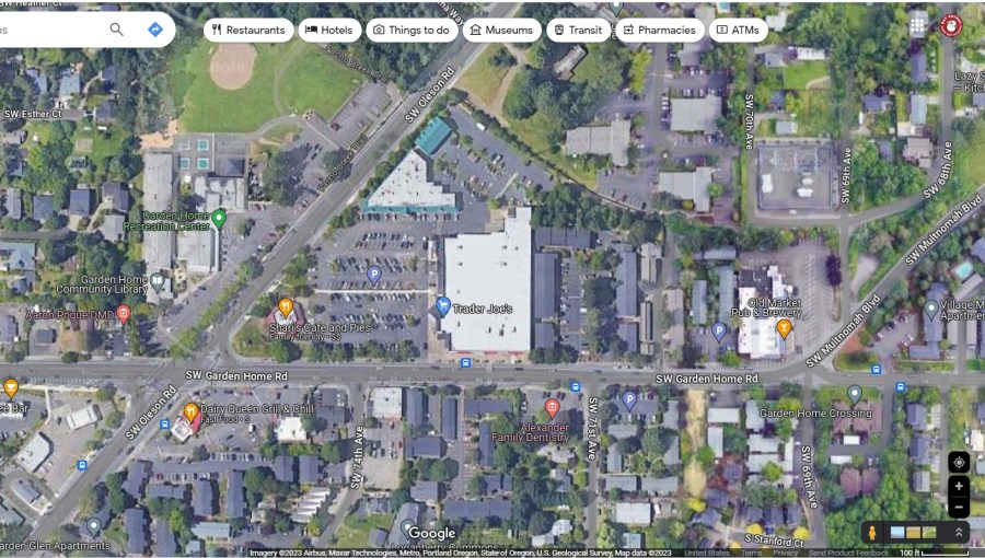 Google maps screenshot