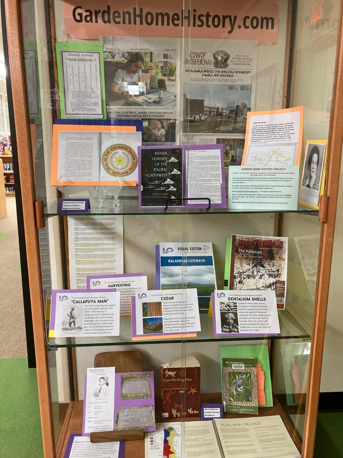 2023-11 Indigenous People display - whole cabinet