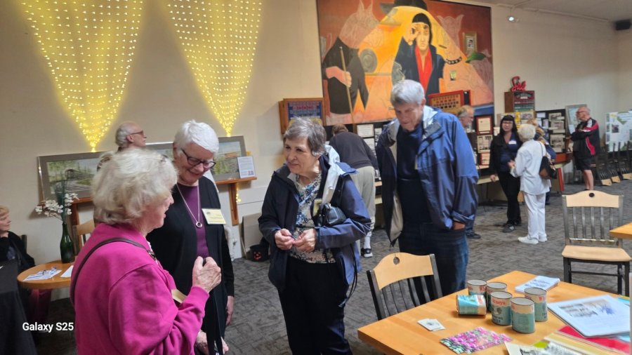 Volunteers make the world go round - Elaine Shreve, John Pacella, Patsy VanDeVenter, Sharon Cram, Bob Cram - 2025 Meet and Greet